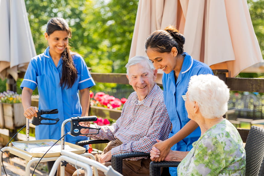 Allenbrook Care Home Outside Seating